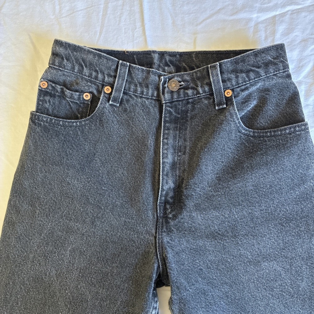 Vintage Levi's 551 Women's 6 Long Relaxed Fit Tapered Leg Jeans High Rise - Picture 4 of 15